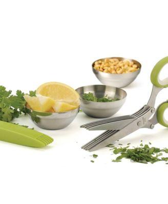 Stainless Steel Plastic 8x3" Kitchen Helpers Herb Scissors