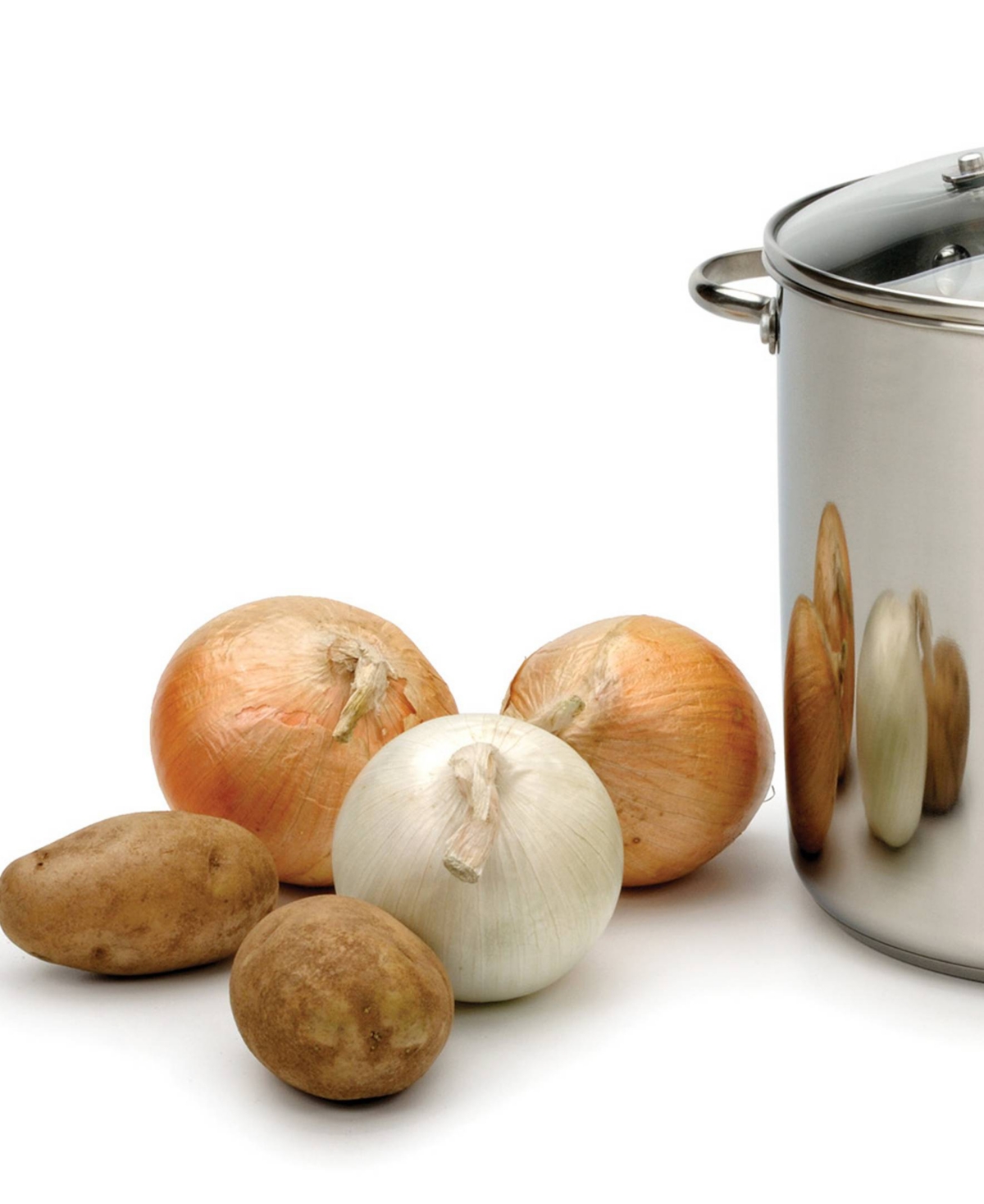 Shop Rsvp International Endurance Stainless Steel 8 Qt Stock Pot In Gray