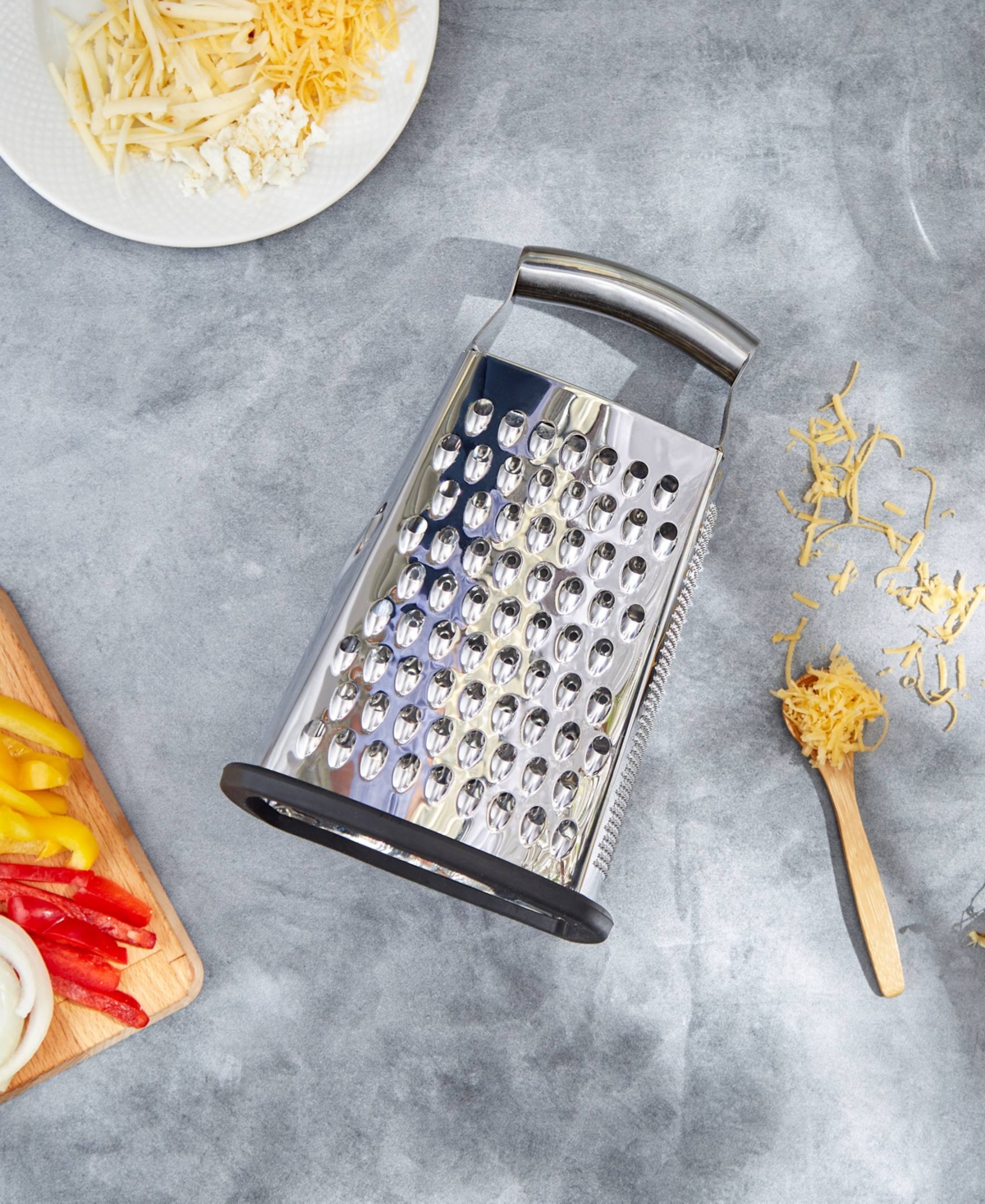 Rsvp International Endurance 18/8 Stainless Steel 10"x5"x4" Deluxe Box Grater In Silver