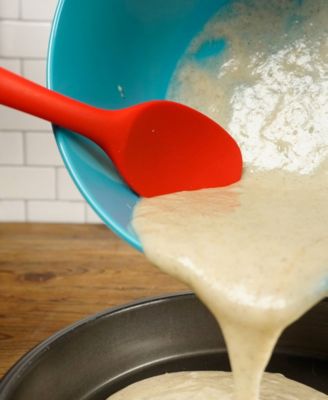 Silicone Coated Steel 11" x 2.25" Ela Series Red Spoon