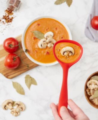 Silicone Coated Steel 11x3.5" Ela Series Red Ladle