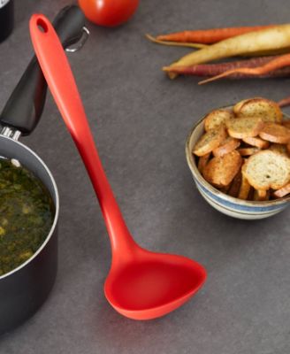 Silicone Coated Steel 11x3.5" Ela Series Red Ladle