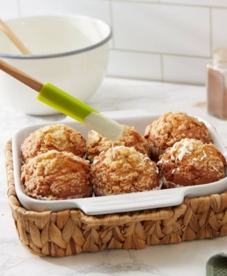 Silicone Wood 12x1" Green Skinny Spatula