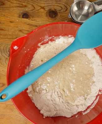 Silicone Coated Steel 11" x 2.25" Ela Series Turquoise Spoon