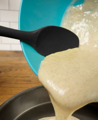 Silicone Coated Steel 11" x 2.25" Ela Series Black Spoon