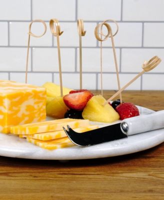 White Marble 10" Diameter Cheese Board