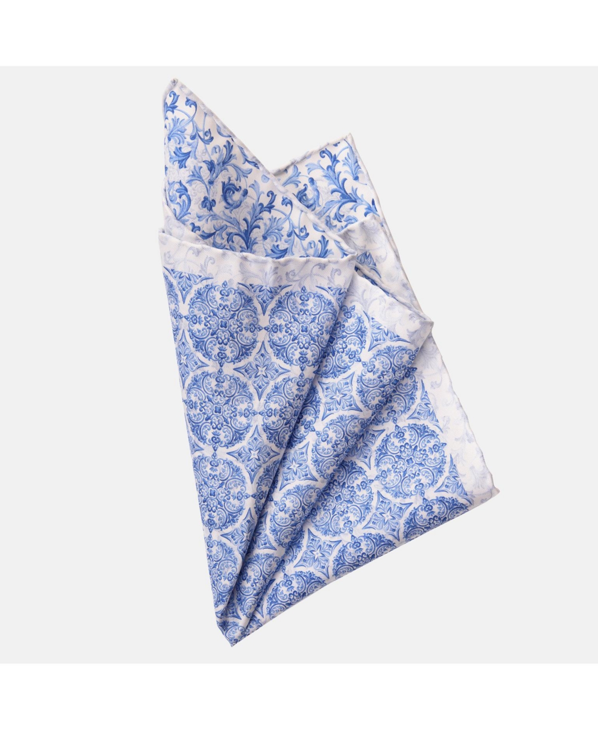 Elizabetta Men's Porto - Double Sided Silk Pocket Square for Men