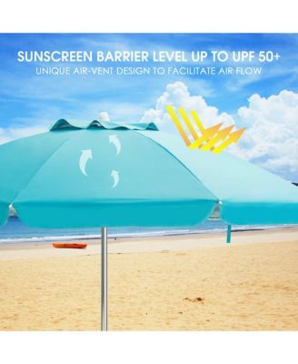 6.5FT Patio Beach Umbrella Sun Shade Tilt