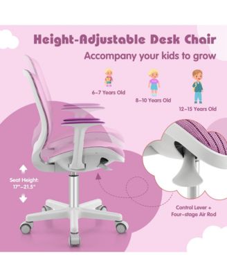 Kids Desk Chair Swivel Mesh Children Computer Chair with Adjustable Height