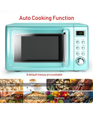 0.7Cu.ft 700W LED Retro Countertop Microwave Oven