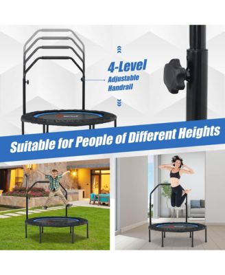 40'' Foldable Trampoline Fitness Rebounder Resistance Bands