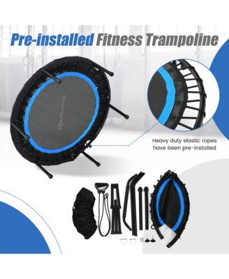 40'' Foldable Trampoline Fitness Rebounder Resistance Bands