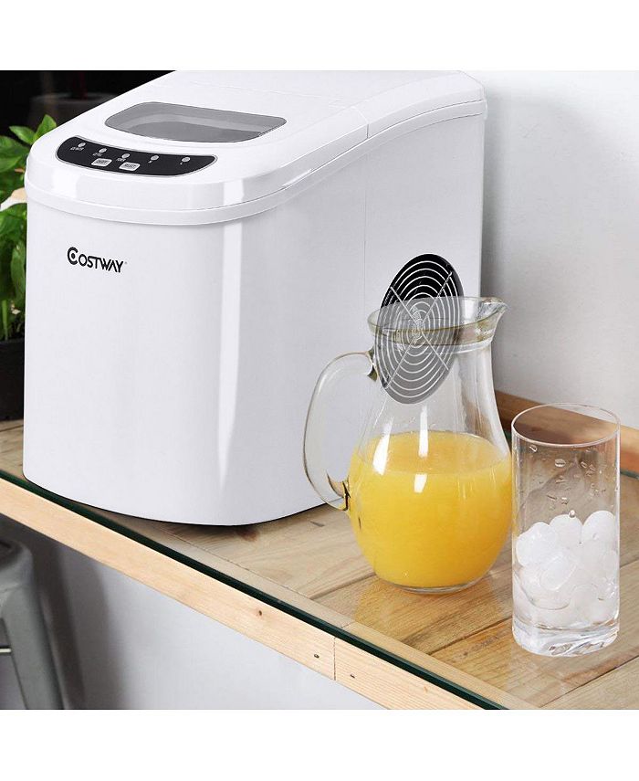 Costway Portable Compact Electric Ice Maker Machine Mini Cube Macy's