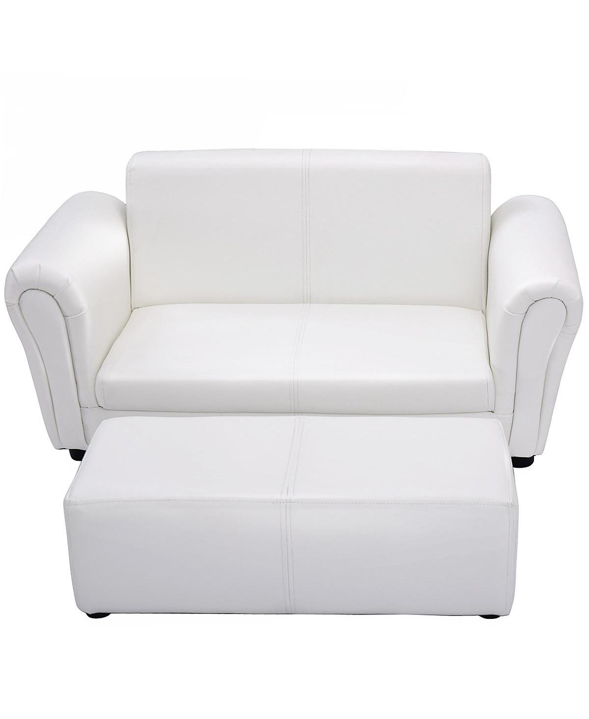 CostwayKids Sofa Armrest Chair Couch Lounge Birthday Gift - White