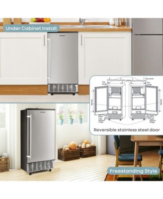 Ice Maker Free-Standing/Under Counter Machine 80lbs/Day w/ Light