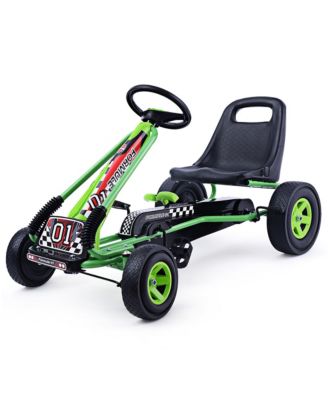 4 Wheels Kids Ride On Pedal Powered Bike Go Kart Racer Car Outdoor Play Toy