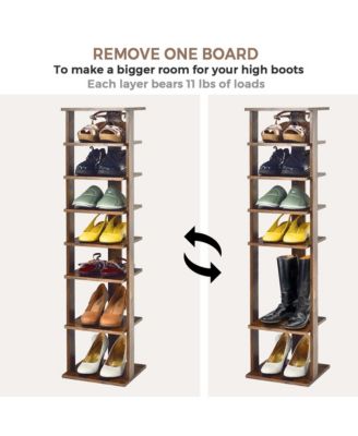 7-Tier Shoe Rack Free Standing Shelf Storage Tower