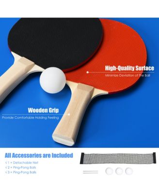 6 x3  Portable Tennis Ping Pong Folding Table w/Accessories