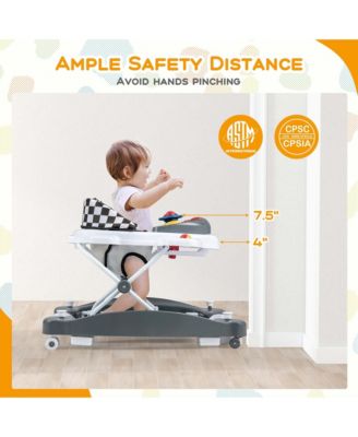 Baby 6 in 1 Walker Adjustable Walker & Activity Center with Music Tray