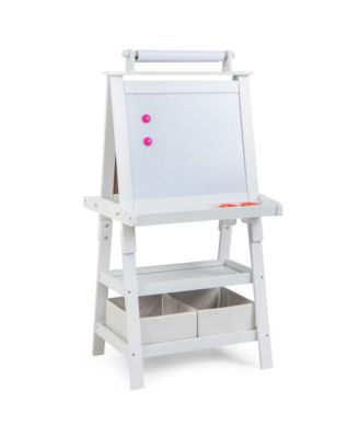 3 in 1 Double-Sided Wooden Kid's Art Easel Whiteboard
