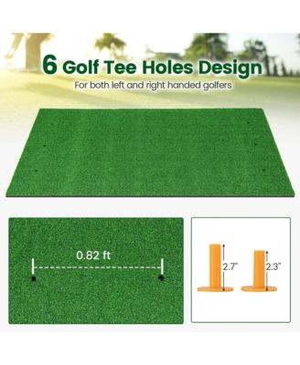 5 x 3 FT Golf Hitting Mat Artificial Indoor Outdoor Turf Golf Training Mat 32 mm
