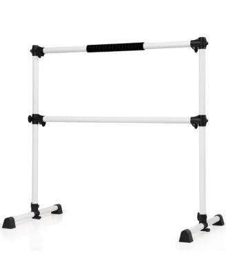 Portable Ballet Barre 4ft Freestanding Adjustable Double Dance Bar