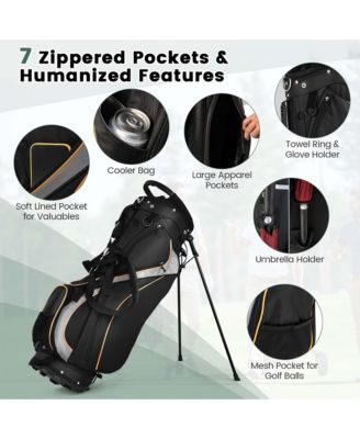 Golf Stand Bag Portable Lightweight Golf Carry Club Bag