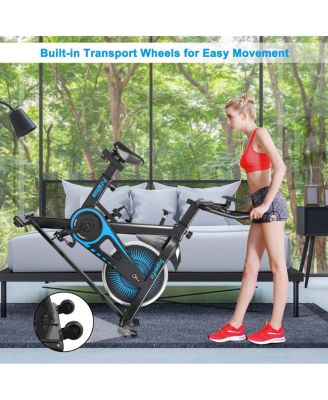 Indoor Cycling Stationary Bike Silent Belt Drive Adjustable