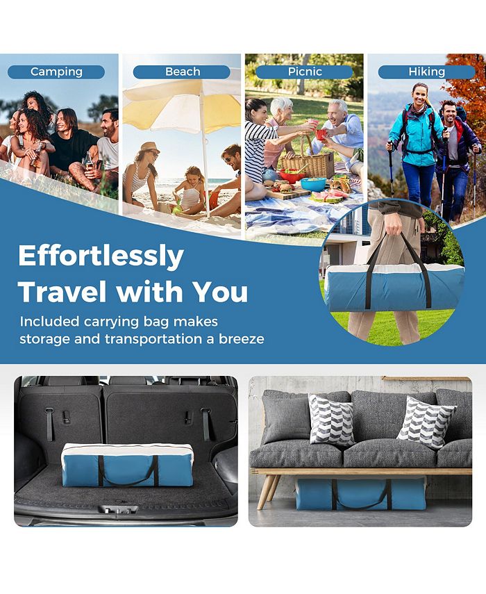 GYMAX Camping Matte - Ultrabequeme Liegenauflage Für Outdoor-Abenteuer