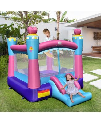 Inflatable Bounce House 3-in-1 Princess Theme Inflatable Castle w/ 480W Blower