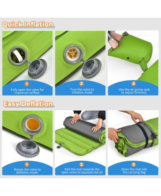 Folding Sleeping Pad, Self Inflating Camping Mattress