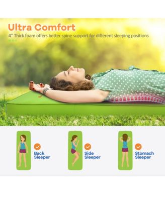 Folding Sleeping Pad, Self Inflating Camping Mattress