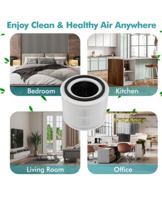 Air Purifier Replacement Filter 3-in-1 H13 True HEPA for Dust Smoke Home Office