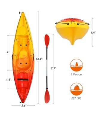 Single Sit-on-Top Kayak 0ne Person Kayak Boat