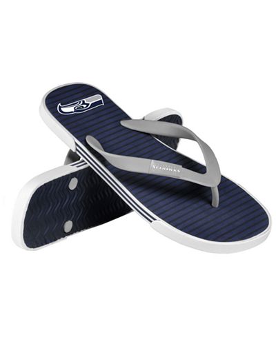 Forever Collectibles Seattle Seahawks Thong Sandals