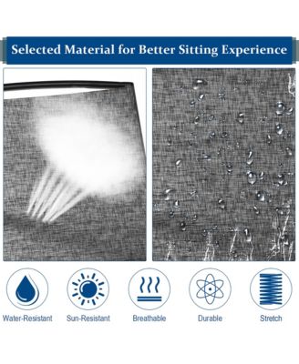 2 Person Outdoor Patio Double Glider Chair Loveseat Rocking