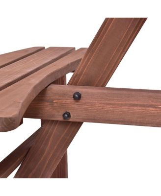 Patio 6 Person Outdoor Wood Picnic Table Beer Bench Set Pub Dining Seat Garden