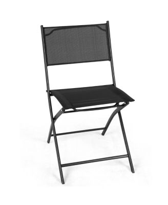 Set of 4 Outdoor Patio Folding Chairs Camping Deck Garden Pool Beach Furniture