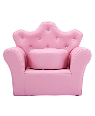 Pink Kids Sofa Armrest Chair Couch Children Toddler