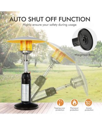 13,000 BTU Patio Heater Portable Tabletop Propane Standing LP Gas Heater