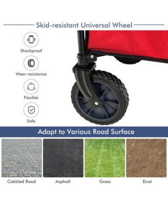 Folding Collapsible Wagon Utility Camping Cart