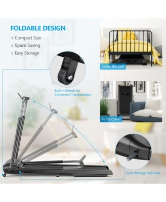 3HP Folding Treadmill Compact Walking Jogging Machine