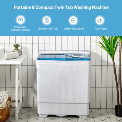 26lbs Portable Semi-automatic Washing Machine