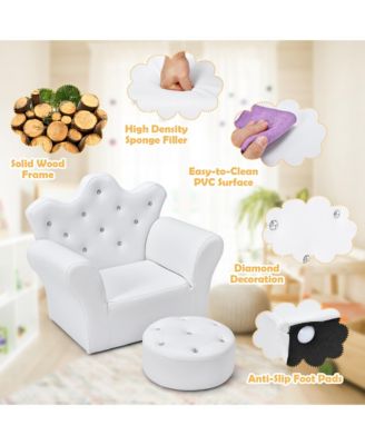 Pink Kids Sofa Armrest Chair Couch Children Toddler