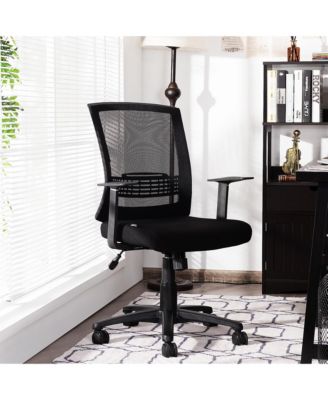 Mesh Office Chair Mid Back Task Chair Height Adjustable