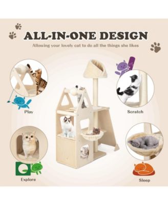 Multi-Level Cat Tree with Sisal Scratching Post