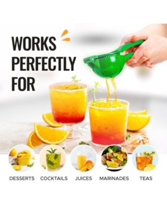 Premium Quality Metal Orange Squeezer, Citrus Juicer, Manual Press for Extracting the Most Juice Possible