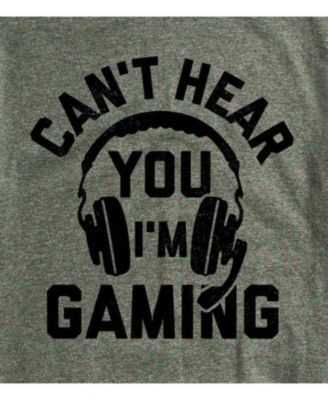 Hybrid Apparel Can't Hear You Gaming Men's Short Sleeve Tee