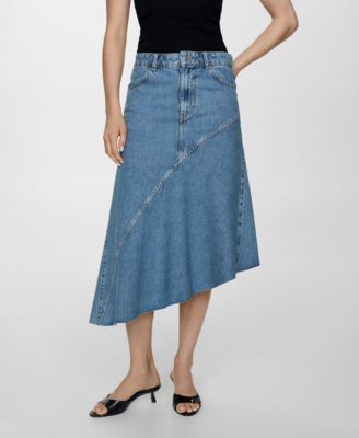 Women s Asymmetrical Denim Skirt