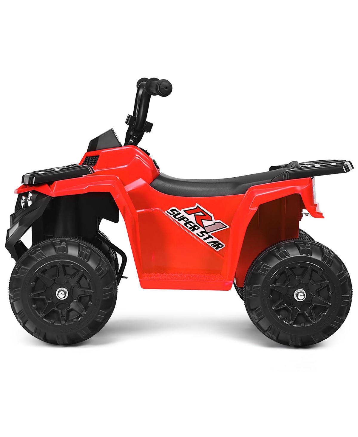 Costway Kids Ride On Atv Quad 4 Wheeler Electric Toy Car 6V Battery Power Led Lights